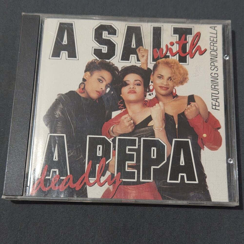 Vtg 1988 Salt-n-Pepa A Salt with A Deadly Pepa  CD Rap Hip Hop